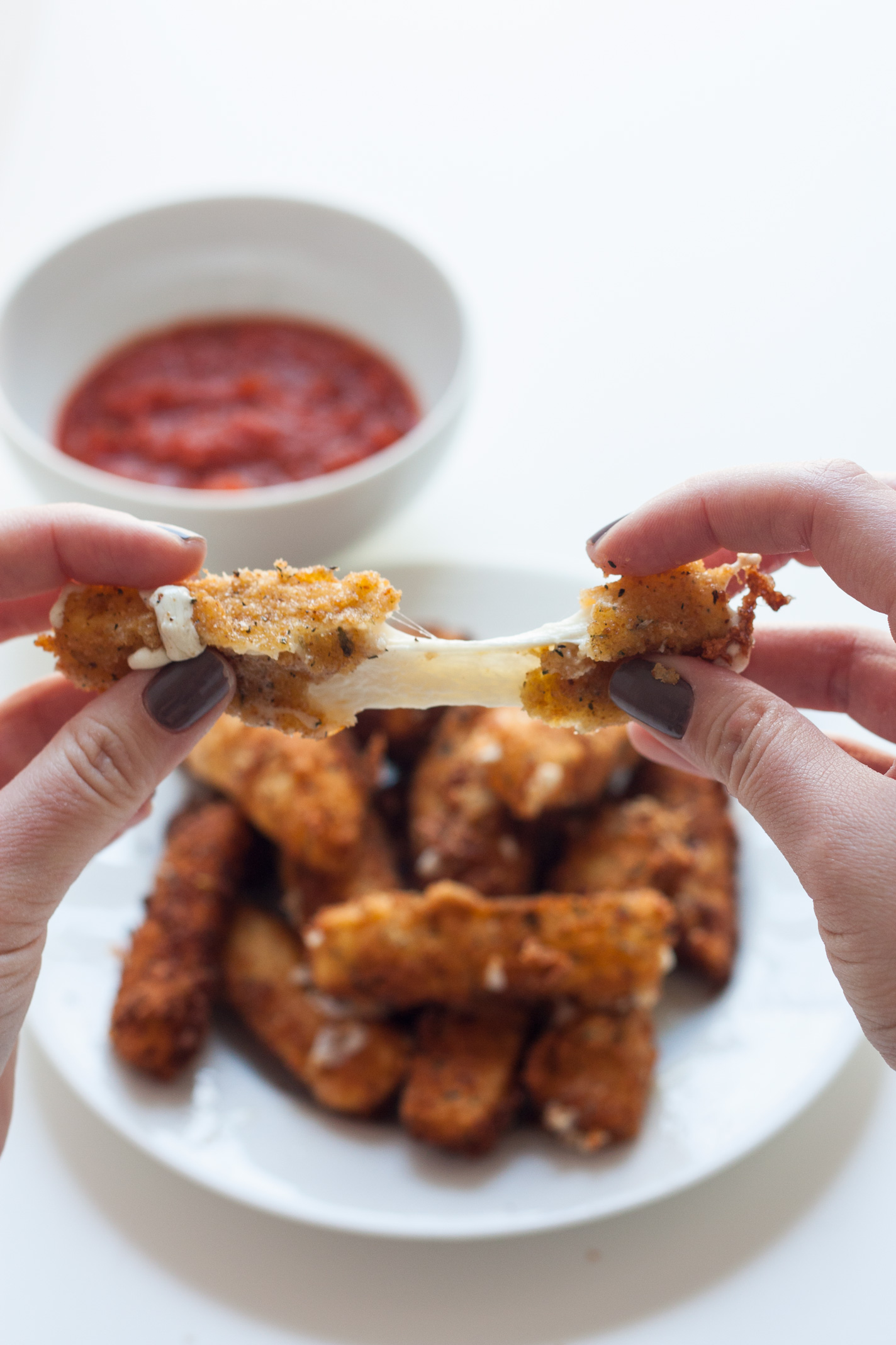Fried Mozzarella Sticks Chick and her Cheese