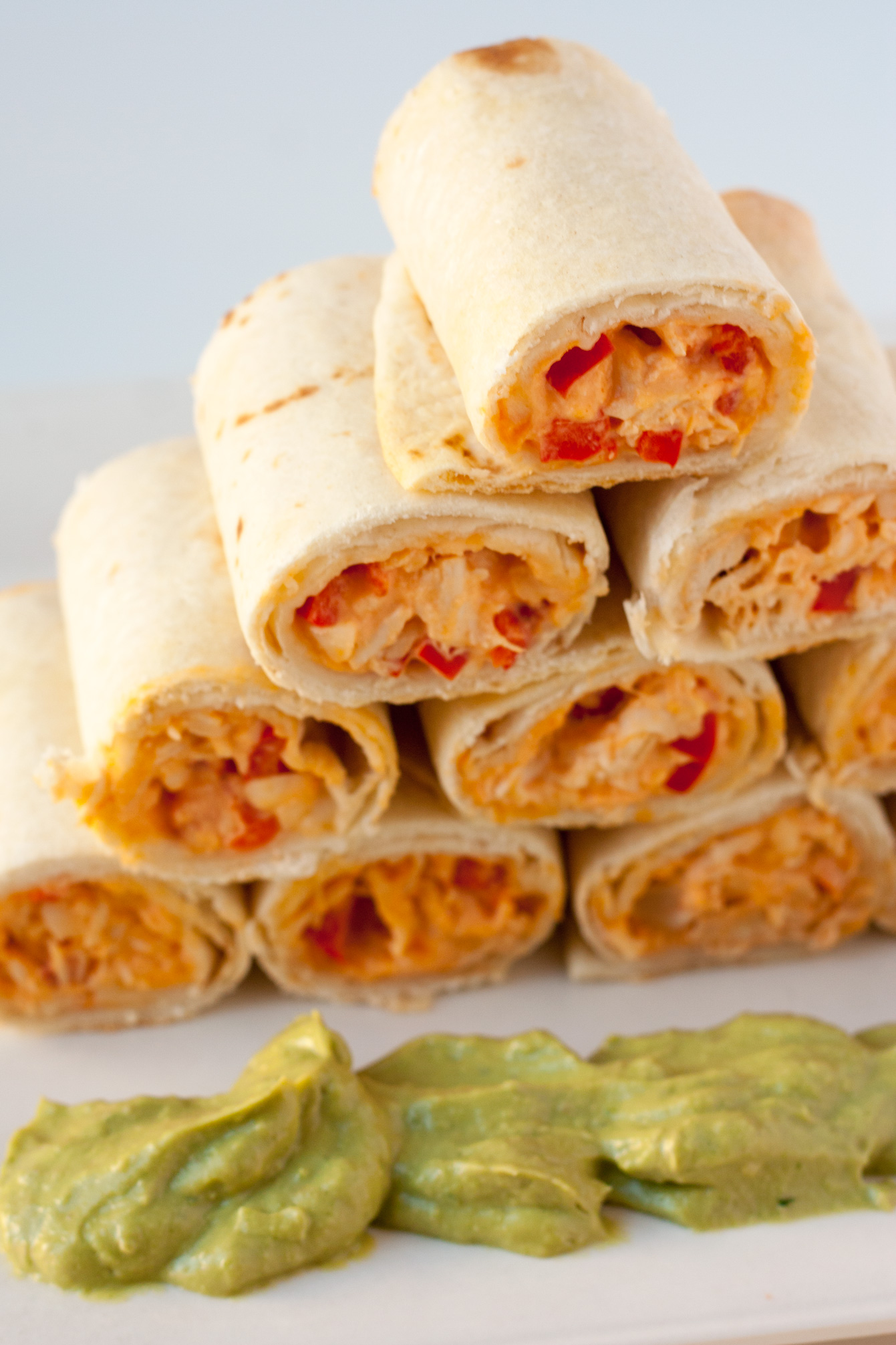 Buffalo Chicken Bites with Avocado Cream Sauce Chick and her Cheese